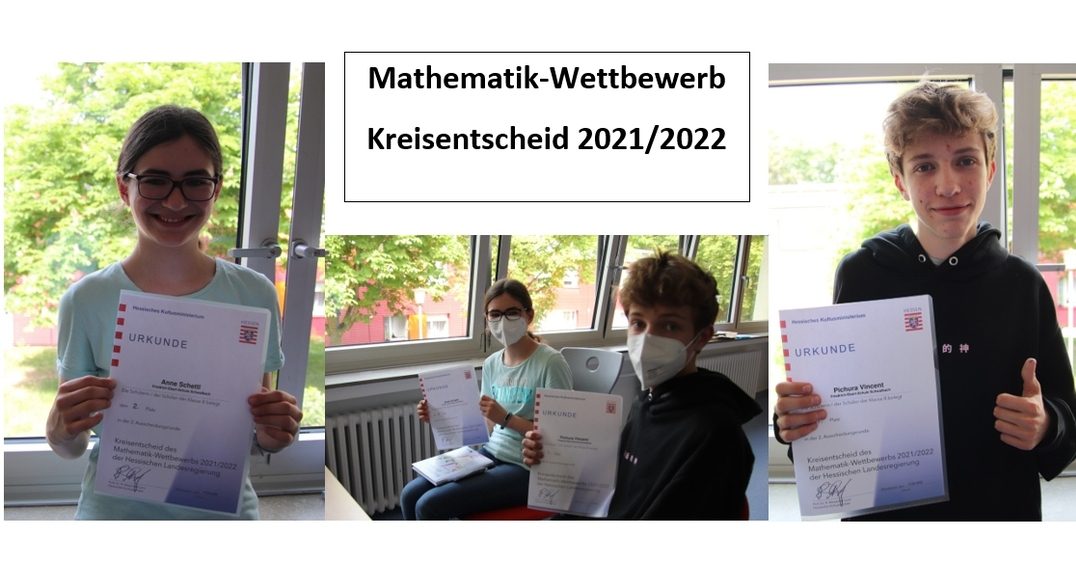 Gleich zwei Kreissieger beim Mathewettbewerb 2022 !
